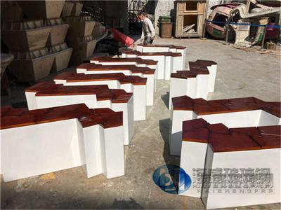 仿木紋玻璃鋼座椅座凳