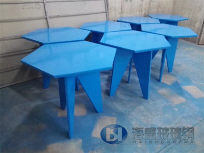 三角玻璃鋼茶幾