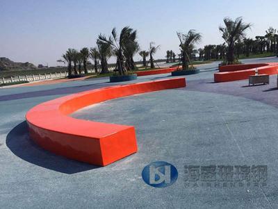 室外玻璃鋼弧形長(zhǎng)凳定制