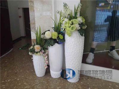 玻璃鋼圓形花瓶花缽