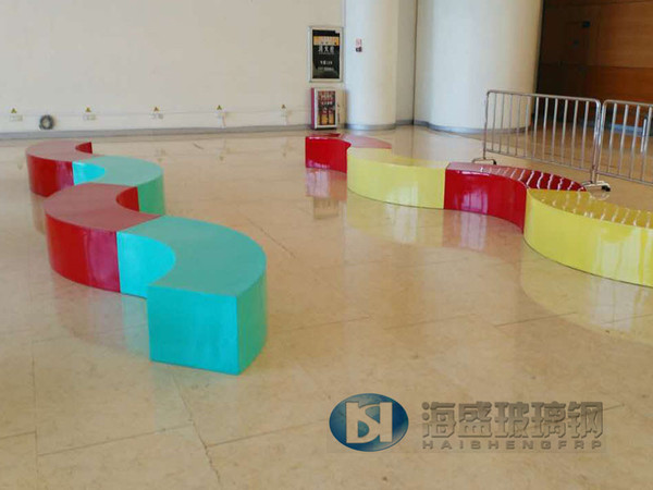 广州大学城玻璃钢休闲椅一批