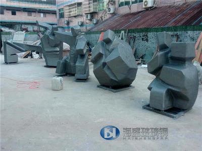 玻璃鋼石頭雕塑造型