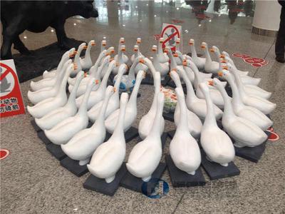 玻璃鋼鵝擺件雕塑