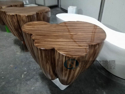 仿木玻璃鋼茶幾