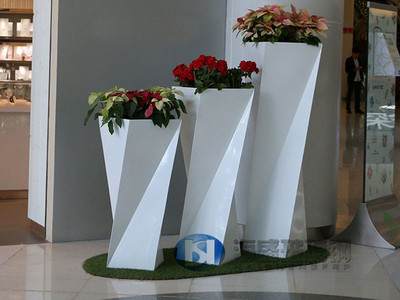 組合式扭曲玻璃鋼花盆