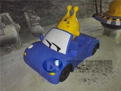 卡通汽車(chē)玻璃鋼雕塑