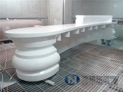 房地產(chǎn)玻璃鋼異形前臺(tái)