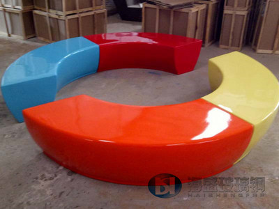 拼接式玻璃鋼圍形座椅