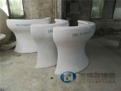 玻璃鋼半圓弧形前臺(tái)