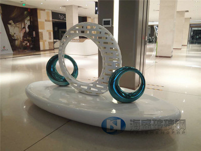 廣西南寧商業(yè)美陳玻璃鋼座椅工程