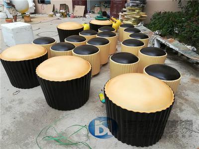 玻璃鋼仿真面包座凳