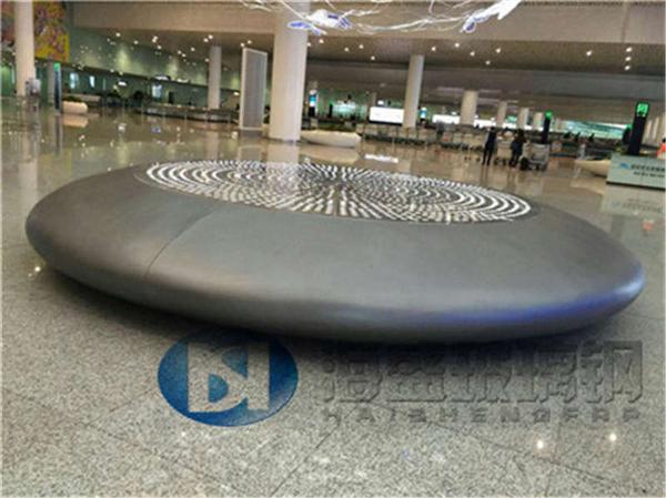 深圳机场T3航站楼玻璃钢射灯外罩造型
