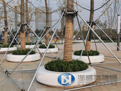 圓形玻璃鋼樹池凳定做