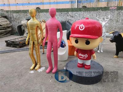 仿銅人玻璃鋼雕塑