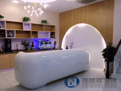 會所玻璃鋼服務(wù)臺定制