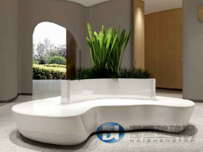 弧形玻璃鋼花池座凳